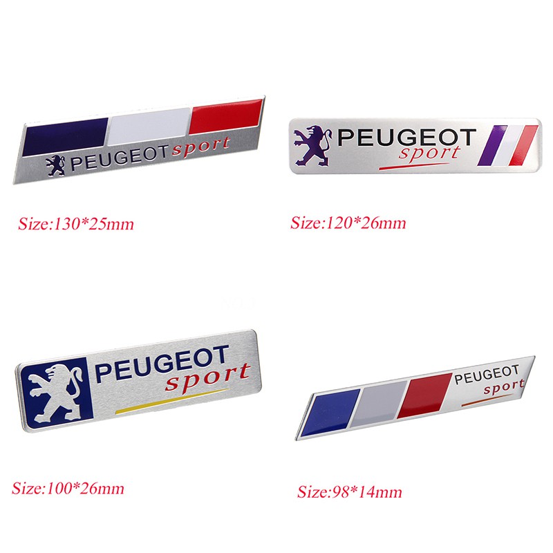 Miếng dán kim loại trang trí thân xe hơi Peugeot 5008 4008 308 208