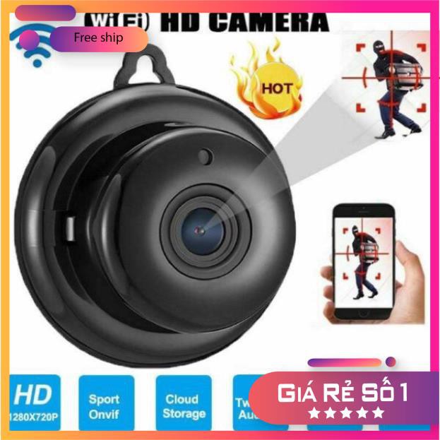 [SIÊU RẺ]  Camera An Ninh Mini Wifi Hồng Ngoại Góc Rộng V380 BH 2 năm