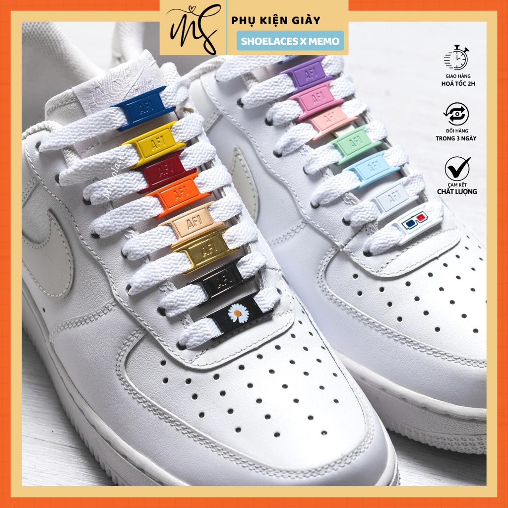 Lacetags & Pin AF1/ Airforce 1- Phụ kiện Giày AF1 Khoá Lace Locks