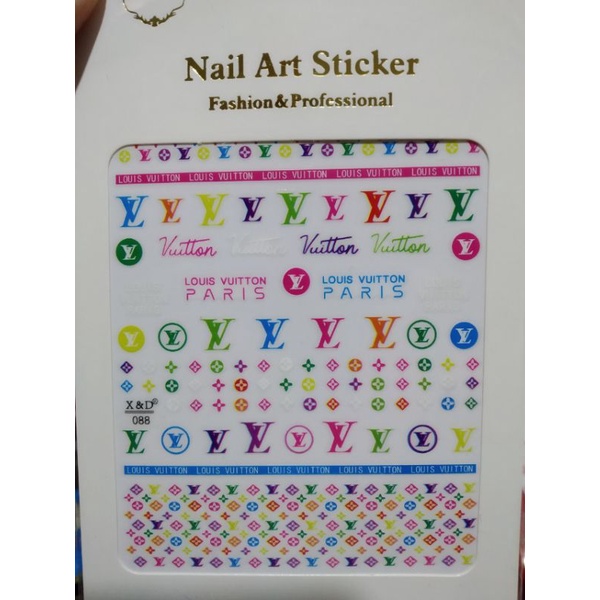 Hình dán 3d, sticker trang trí móng nhiều mẫu mới