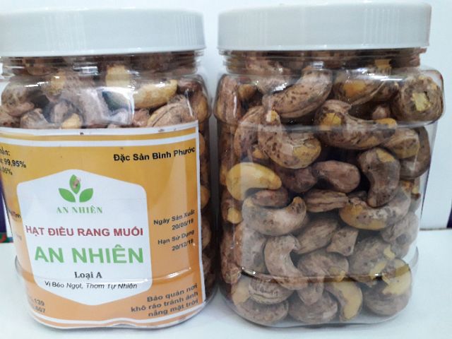 1kg Hạt điều rang muối nguyên hạt Loại A