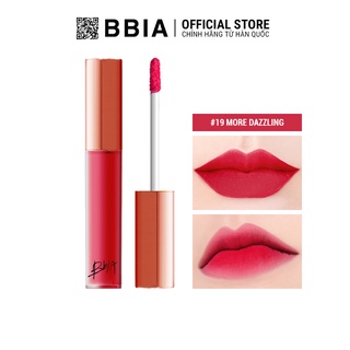 Son Kem Lì Bbia Last Velvet Lip Tint Version 4 - 19 More Dazzling (Màu Hồng Tươi) 5g - Bbia Official Store