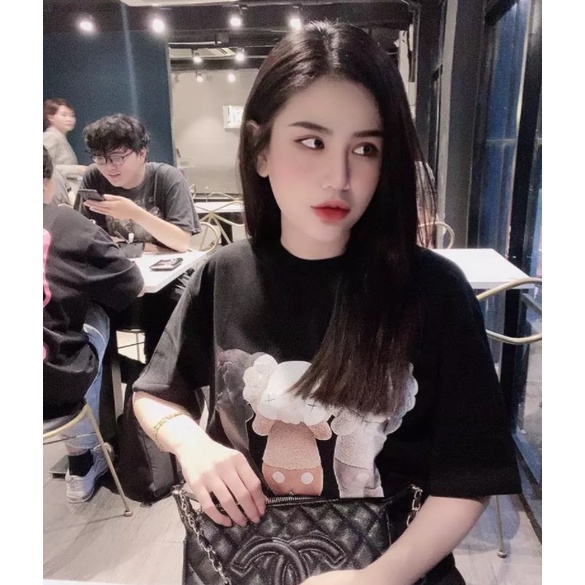 Áo Thun Nam Nữ In Gấu Bearbrick Chất Liệu Cotton Thoáng Mát Co Dãn 4C - AC138