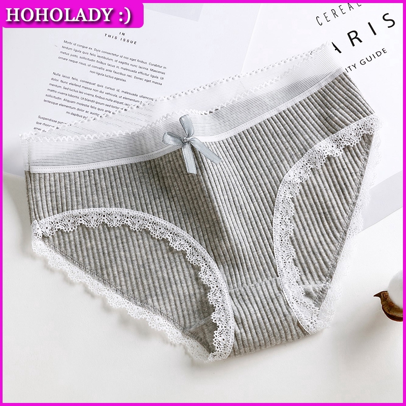 HOHOLADY Quần lót phối ren và nơ xinh xắn cho nữ | BigBuy360 - bigbuy360.vn