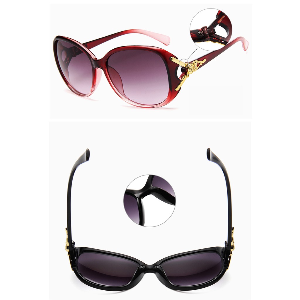 Kính mát gọng lớn tròng màu màu gradient thời trang cho nữ