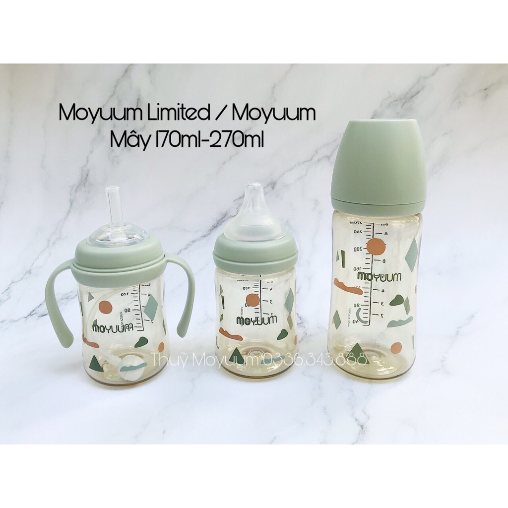 Bình sữa Moyuum 170ml/270ml Hàn quốc (Chọn núm)