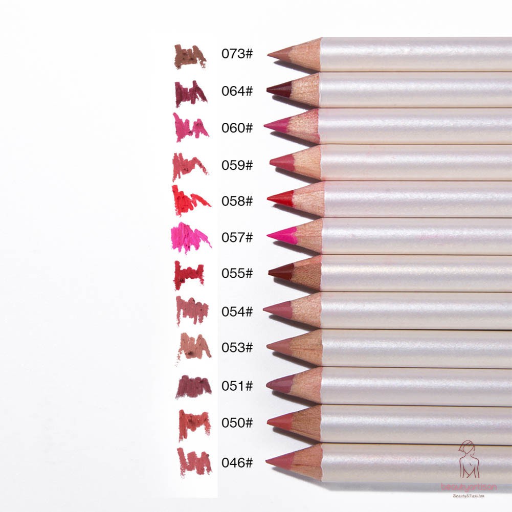 Set 12 chì kẻ viền môi kháng nước lâu trôi và lên màu đẹp | BigBuy360 - bigbuy360.vn
