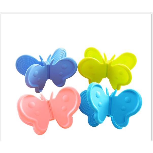 Dụng cụ nhấc nồi silicon hình bướm chịu nhiệt cao chống nóng, chống trơn trượt - có nam châm p191-28