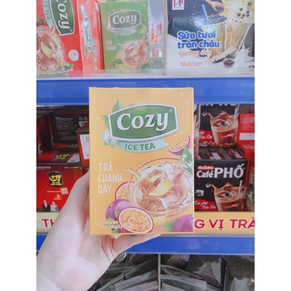 TRÀ COZY Đào/ Chanh/ Vải/ Chanh Dây Hoà Tan Hộp 270g