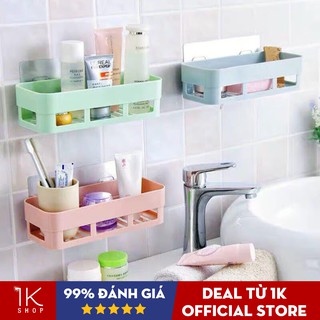 Kệ Để Đồ Hình Chữ Nhật Dán Tường Nhà Tắm, Nhà Bếp Chịu Lực Siêu Tốt