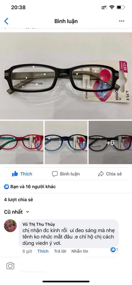 Hàng Đức Kính lão Visiomax đủ độ