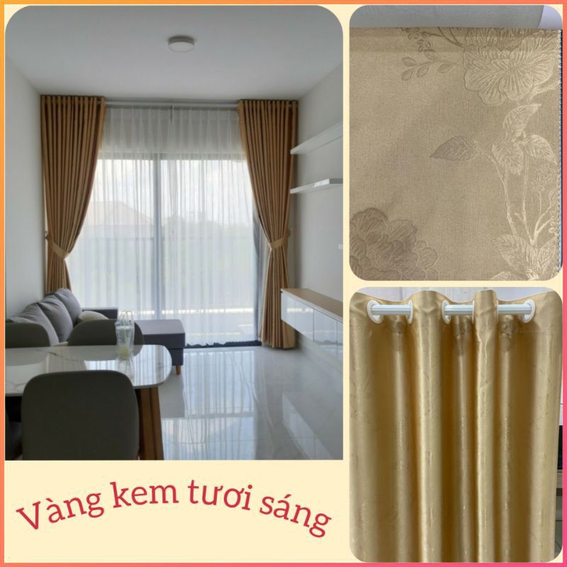 Rèm Cửa Sổ Chống Nắng TMFABRIC, Rèm Cửa Chất Liệu Vải Gấm, Vải Trang Trí Decor Phòng