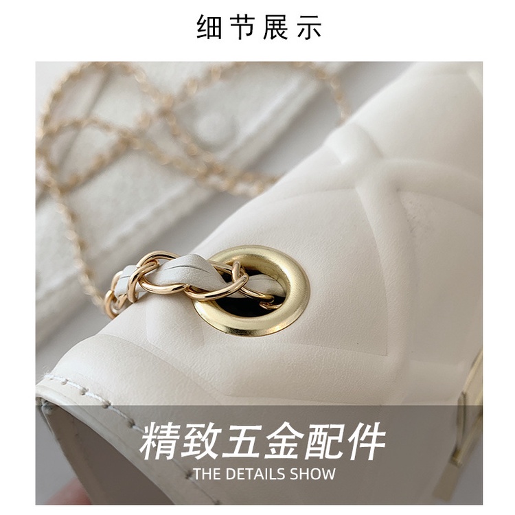 Túi xách JASMIN NOIR họa tiết caro có khóa nắp lật thời trang cho nữ