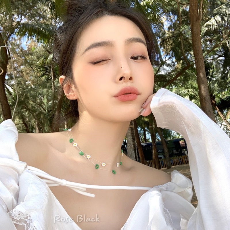 Vòng cổ choker kết hoa nhỏ xinh mã IJ-920