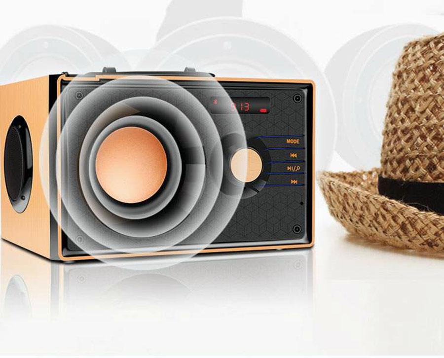 Loa Bluetooth RS A200  không dây,Thiết kế hộp cộng hưởng âm tạo âm thanh 3D,sản phẩm chất lượng,giá tốt