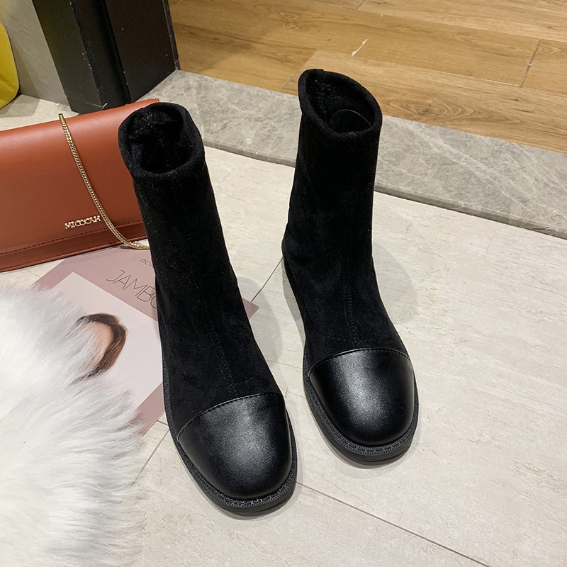 Giày boot cổ cao đến đầu gối phong cách thu đông 2019