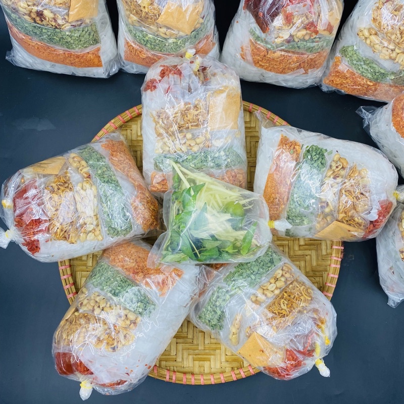 Bánh Tráng Trộn Full Topping, Rau, Tắc - Nguyên Liệu Ngon Mới Tại Xưởng ÔNG BỐN