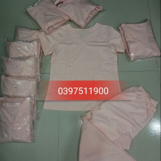 Đồng phục spa màu hồng