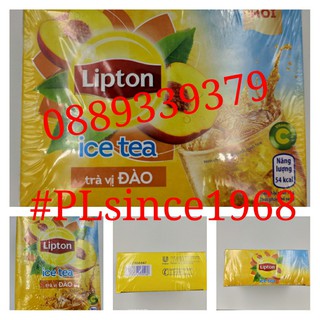 ĐÀO / CHANH HÒA TAN LIPTON HỘP 224G  16 GÓI 1 GÓI 14G