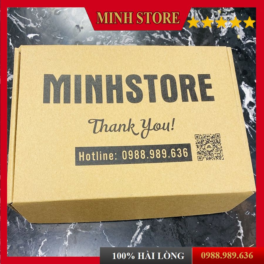 Hộp quà tặng carton đóng gói quần áo nam, hộp có nắp gài in logo - Minhstore