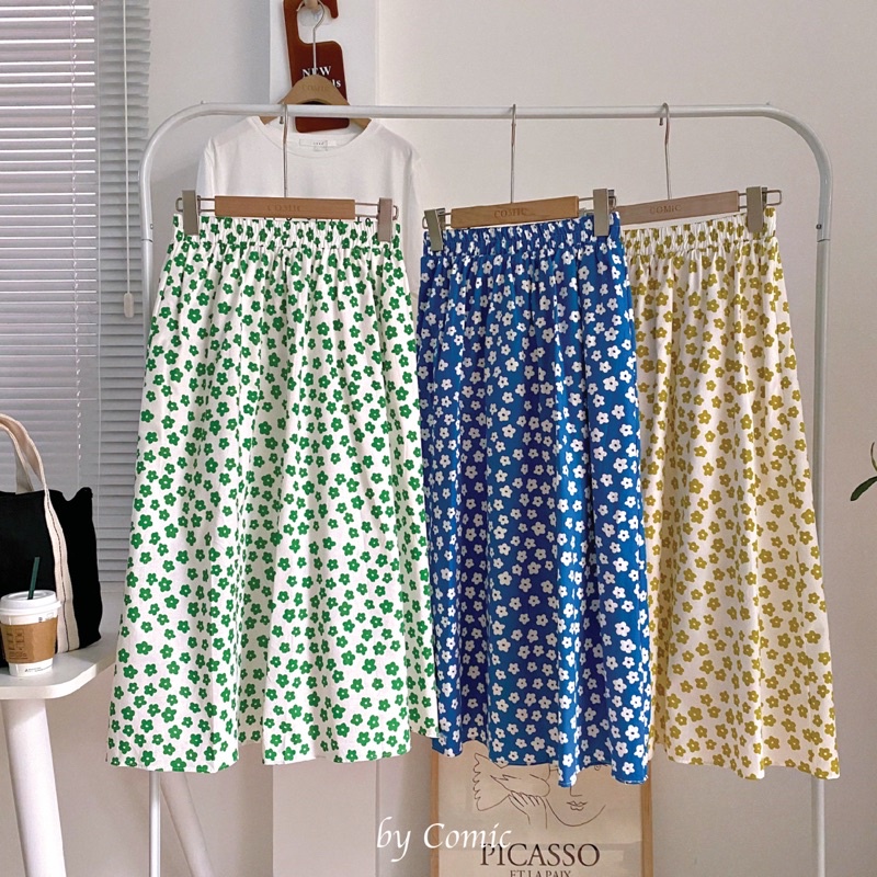 [Mã SKAMCLU7 giảm 10% tối đa 50K đơn 0Đ] Chân váy hoa - Áo thun giấy Comic | BigBuy360 - bigbuy360.vn