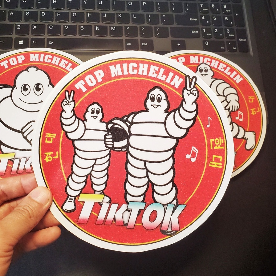 Tem Dán Trang Trí Michelin dán xe | Logo Tik Tok Michelin Mi22-1 Hà Nội Phố Xe Tải