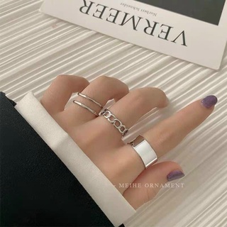 Set 3 nhẫn phong cách vintage hợp thời trang cho nữ