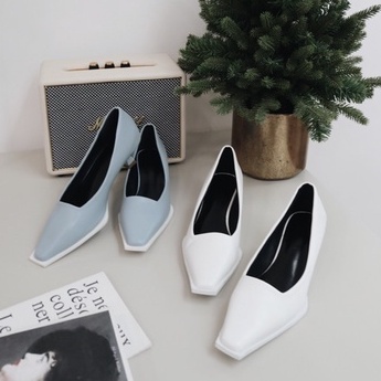Giày cao gót mũi vuông nữ 3 phân | Hepburn Heels - 25STUDIO
