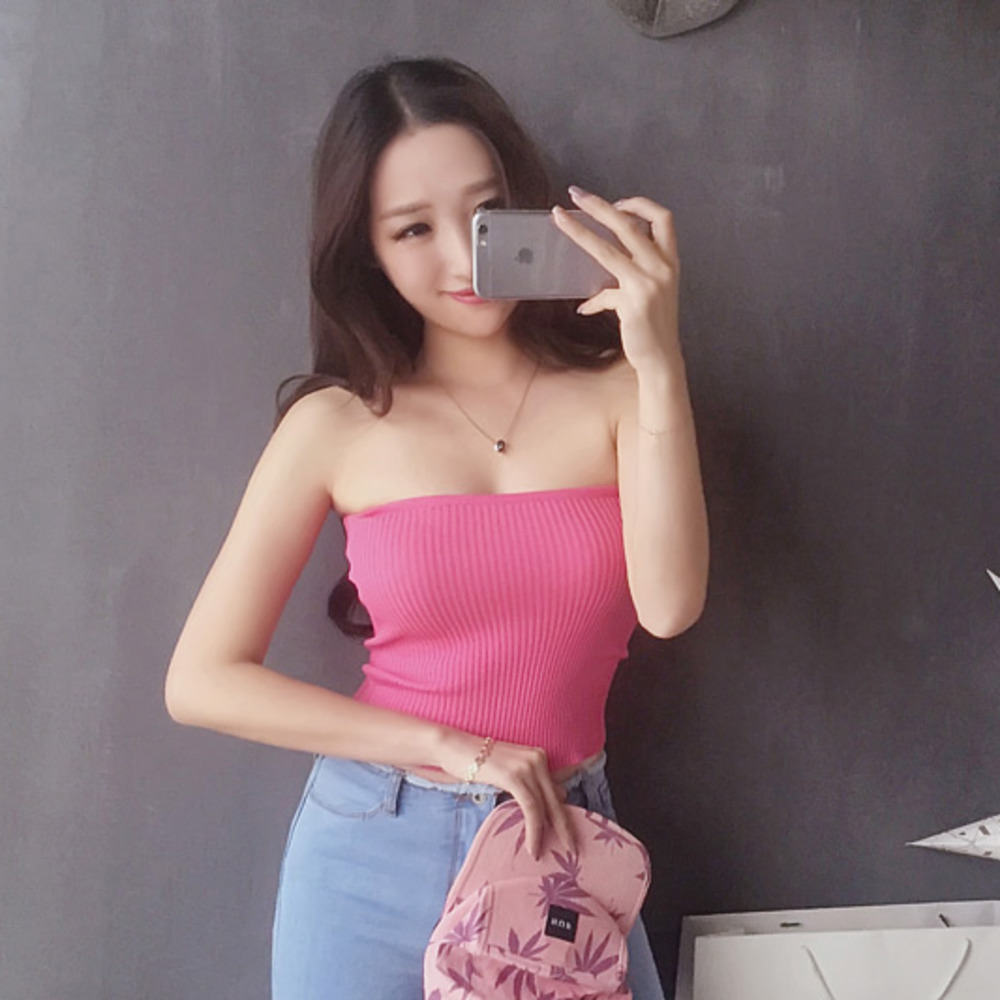 [Miễn Phí Vận Chuyển] Áo Ống Ngắn Phong Cách Gợi Cảm Chống Chói Phong Cách Hàn Quốc Cho Nữ | BigBuy360 - bigbuy360.vn