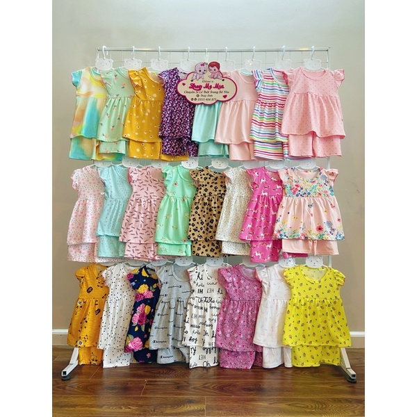 Bộ quần áo cánh tiên cho bé gái - Bộ cho bé chất cotton mềm mát
