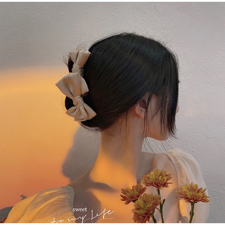 Kẹp Tóc Nhựa Kiểu Dáng Đơn Giản Phong Cách Hàn Quốc