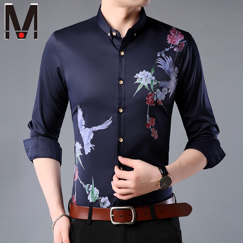 Áo Sơ Mi Công Sở Dài Tay 2 Màu Sắc Cho Nam