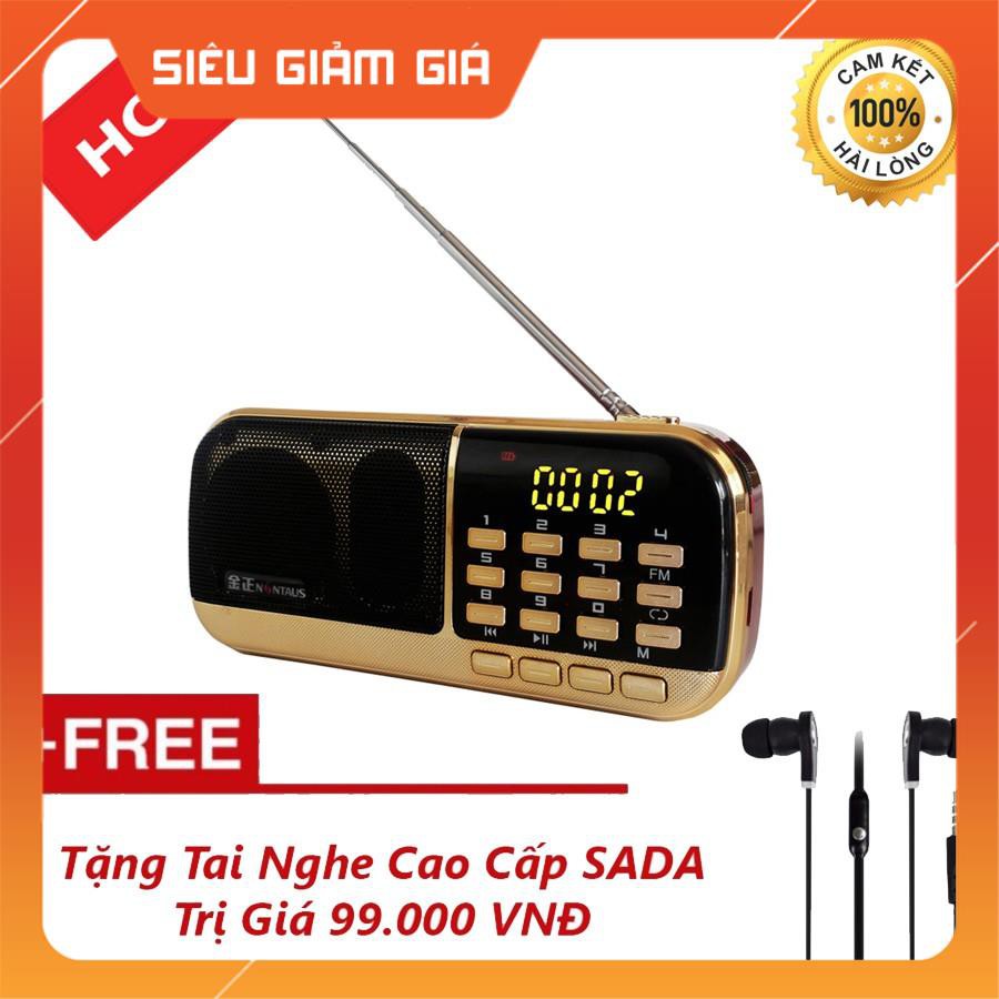 Đài Radio MP3 USB, máy nghe nhạc cầm tay Walkman - B871 + Tặng Tai Nghe Nhét Tai Cao Cấp