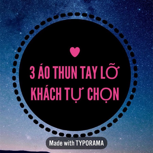 Combo 3 áo tự chọn