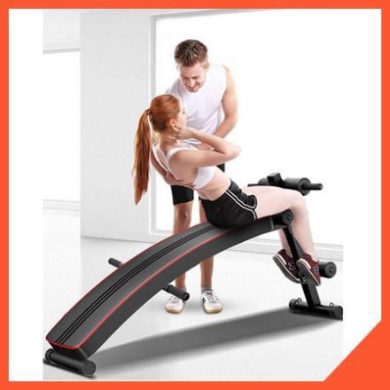 Ghế tập - gập cơ bụng đa năng phòng gym dáng cong tập thể dục, lưng, bụng