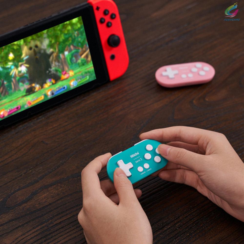 Tay Cầm Chơi Game Bluetooth Cầm Tay 8BitDo Zero 2 12 Tiếng Cho Nintendo Switch Windows Android macOS