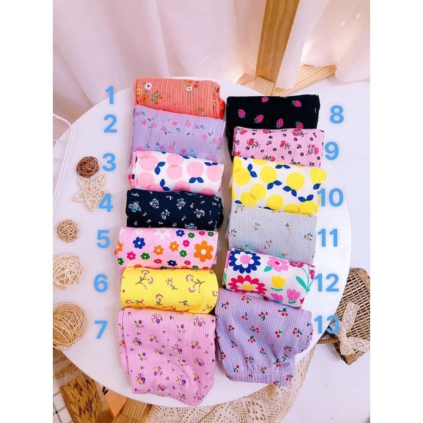 Quần thông hơi dài hoạ tiết màu 1-7