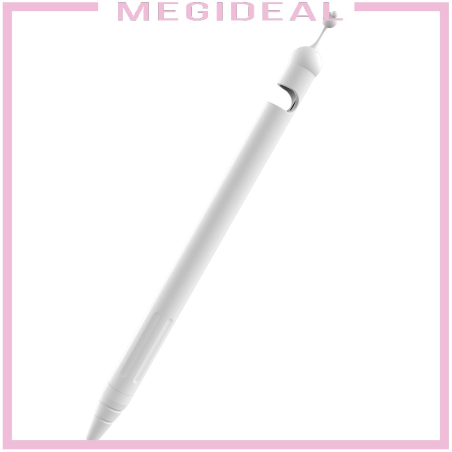 White Anti-slip Rubber Pencil Protective Sleeve Case Cover for Apple Pencil