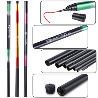 Cần câu Sougayilang 2,7-7,2m Chất liệu sợi Carbon cực cầm tay bằng kính thiên văn
