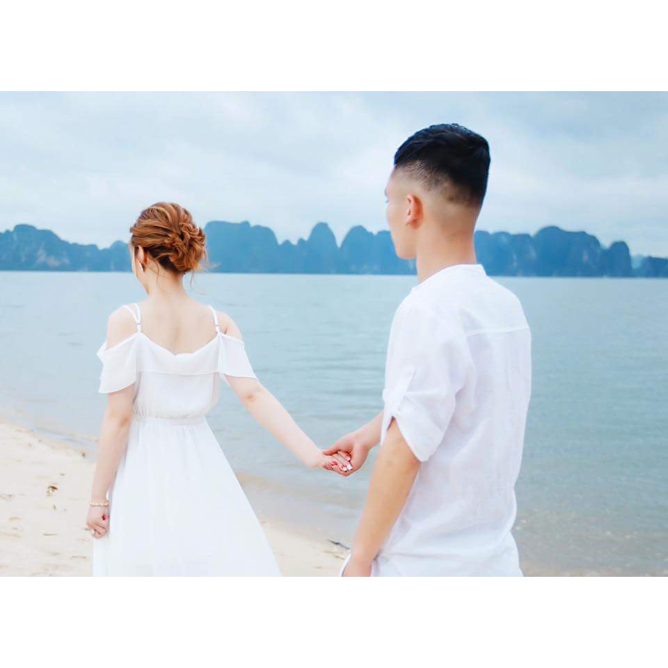 Đầm maxi 2 dây trễ vai bèo- kèm hình khách xinh | BigBuy360 - bigbuy360.vn