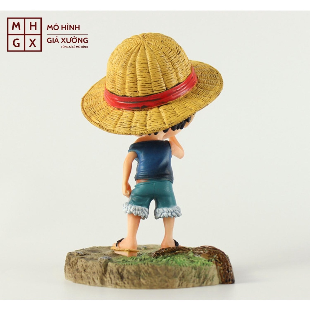 Mô hình One Piece Luffy hồi nhỏ siêu dễ thương cao 14cm , figure mô hình one piece , mô hình giá xưởng