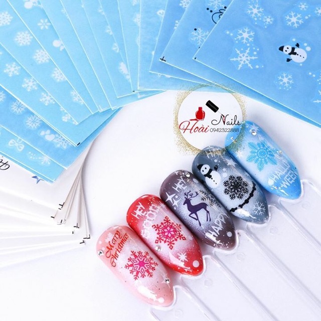Set xăm noel - Phụ kiện Nail