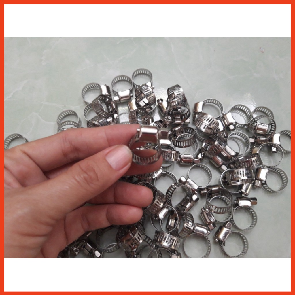 Đai xiết cổ dê inox độ xiết từ 6-84mm