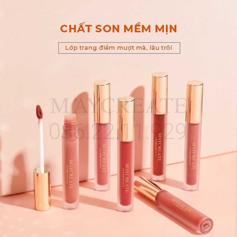 Son Kem Lì Lâu Trôi Mịn Môi Maycreate Hàng Nội Địa Trung. | BigBuy360 - bigbuy360.vn