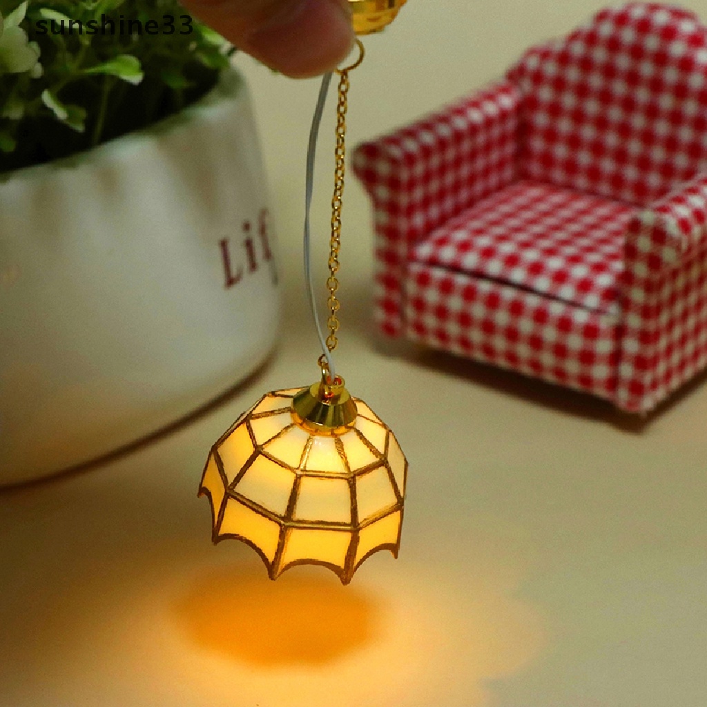 Bộ Đèn Trần Mini Tỉ Lệ 1: 12 Cho Nhà Búp Bê