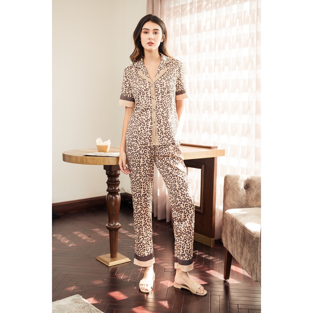 Hãng Bambi - Bộ tay cộc quần dài lụa Luxury Bambi M792