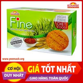 Bánh ăn kiêng yến mạch gạo lứt Fine 178g - Nhập khẩu chính ngạch từ Malaysia