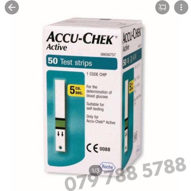 Que thử đường huyết Accu-Chek Active 50 que