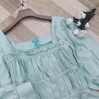Áo peplum mint