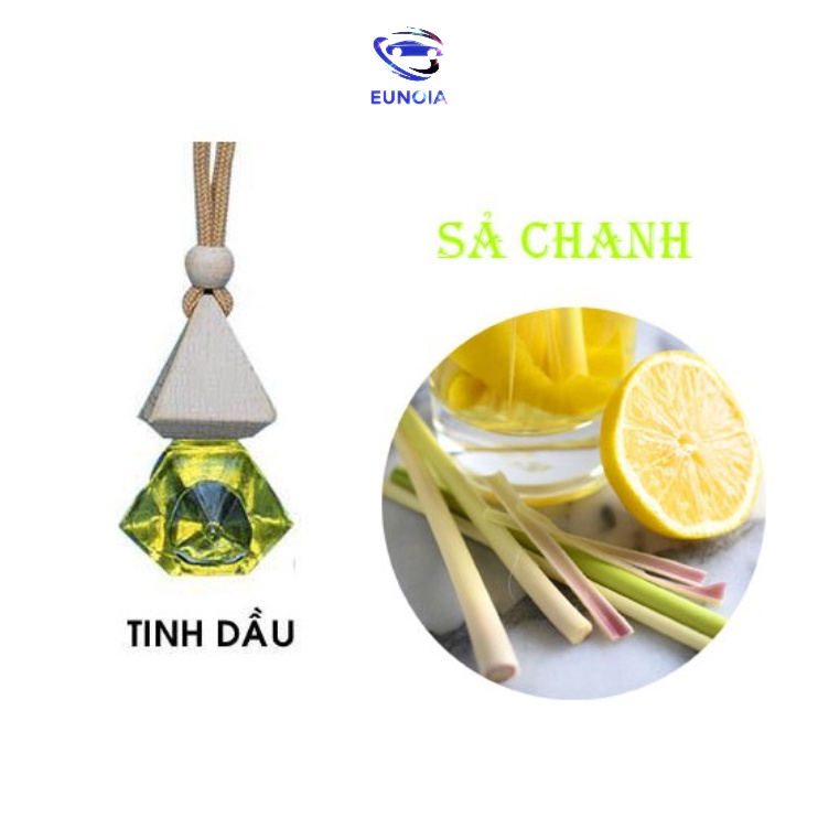 Tinh dầu treo xe ô tô hương sả chanh,